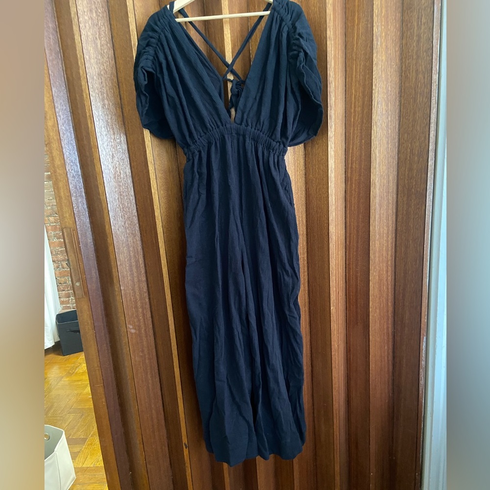 Free People Black Flowy Jumpsuit (WITH TAGS)